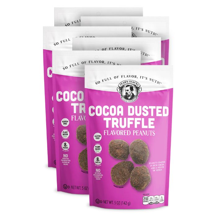 Pears Snacks Peanuts Cocoa Dusted Truffle 5 Oz - Pack Of 6