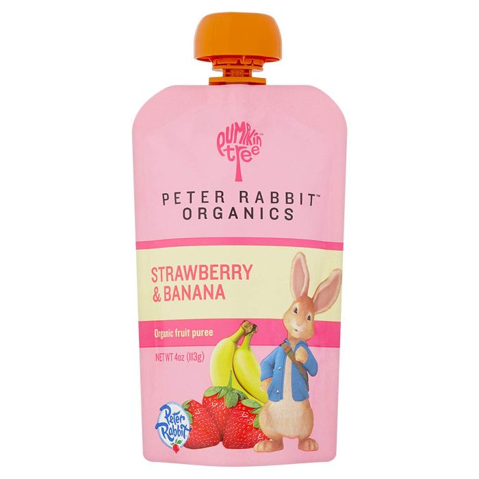 Peter Rabbit Baby Food Banana Strawberry 4 Oz - Pack Of 10