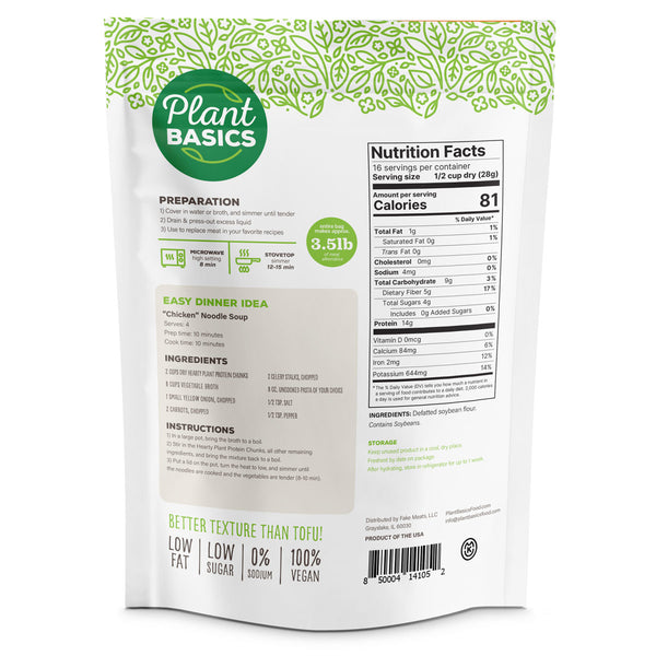 Plant Basics - Hearty Plant Protein - Chunks, 16oz