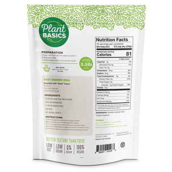 Plant Basics - Hearty Plant Protein - Ground, 16oz