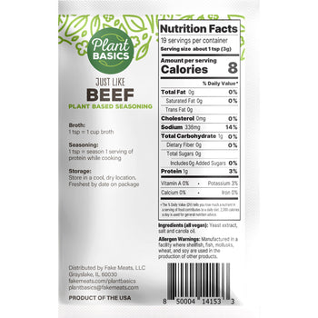Plant Basics - Seasoning - Just Like Beef, 2oz