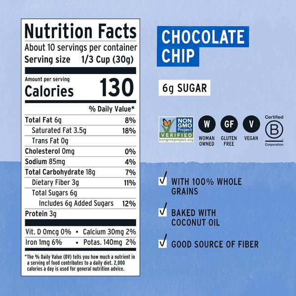 Purely Elizabeth - Cookie Granola - Chocolate Chip, 11oz