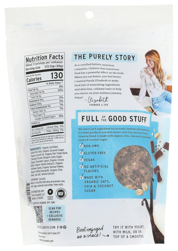 Purely Elizabeth - Vanilla Chocolate Chip - Ancient Grain Granola, 12oz