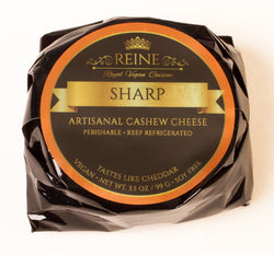 Sharp Cheddar Artisan Cheese by Reine Royal Vegan Cuisine