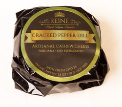 Cracked Pepper Dill Artisan Cheese by Reine Royal Vegan Cuisine