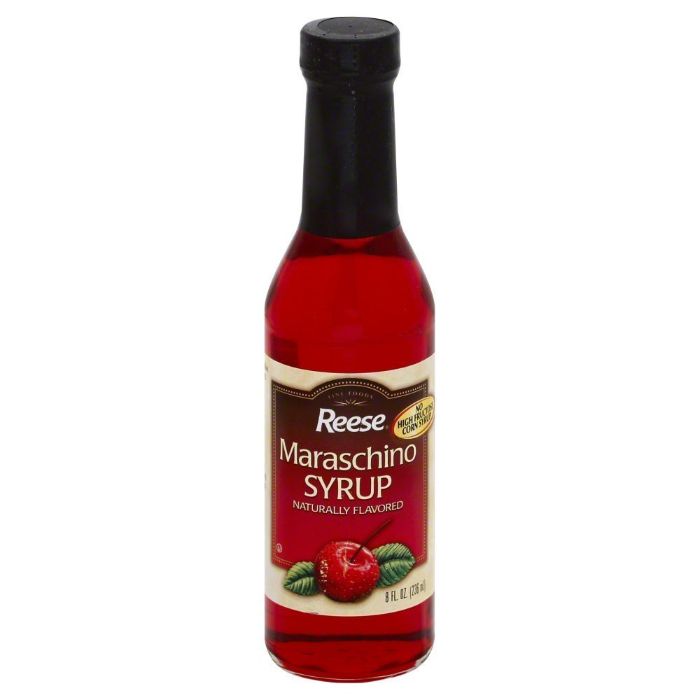 Reese Syrup Maraschino 8 Oz - Pack Of 6