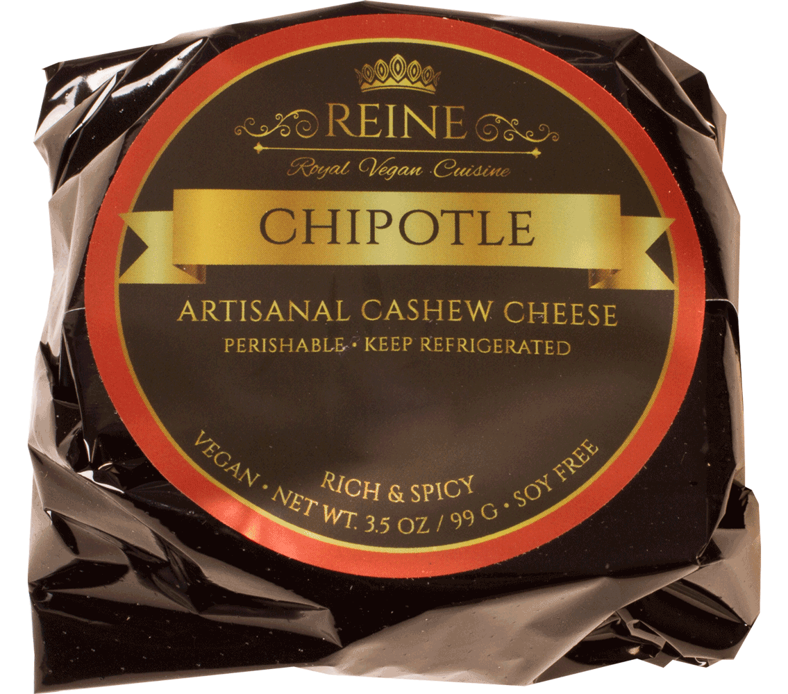 Reine Artisan Vegan Cheese - Chipotle Cheddar, 3.5oz