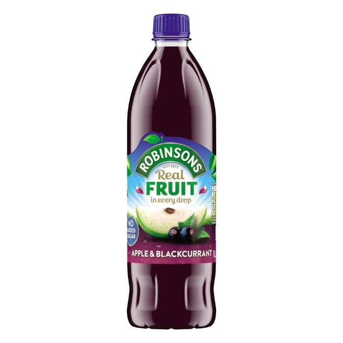 Robinsons Apple Blackcurrant Squash Juice 1 Lt - Pack Of 12