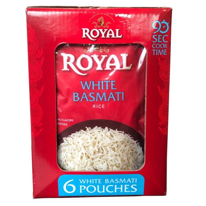 Royal Rice Rth White Basmati 8.5 Oz - Pack Of 6