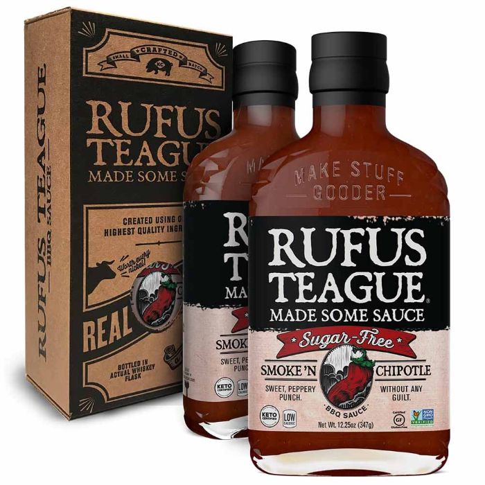 Rufus Teague Sauce Bbq Smoke Chipotle Sugar free 12.25 Oz - Pack Of 6