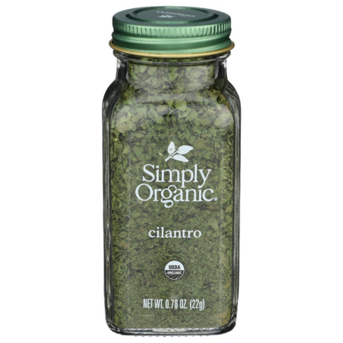 Simply Organic - Seasoning Cilantro Organic Bottle, 0.78 Oz - Pack of 1