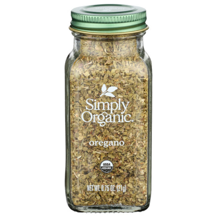 Simply Organic - Seasoning Oregano Organic Bottle, 0.75 Oz - Pack of 1