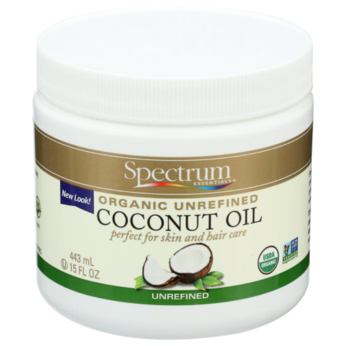 Spectrum Naturals - Oil Coconut Unrefined Org, 15 Fo - Pack of 3