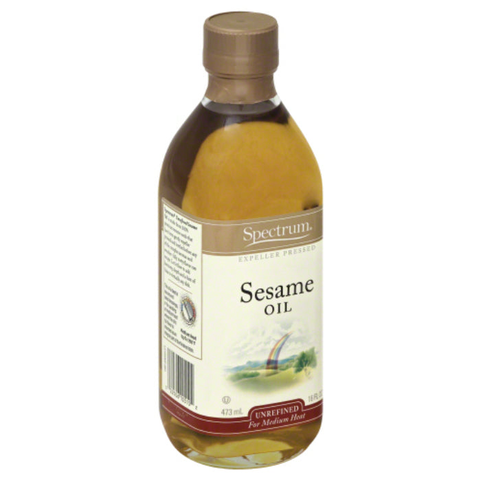 Spectrum Naturals - Oil Sesame Unrefined, 16 Oz - Pack of 1