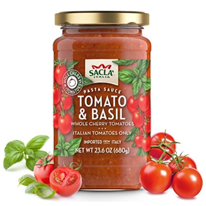 Sacla Tomato Cherry N Basil 24 Oz - Pack Of 6