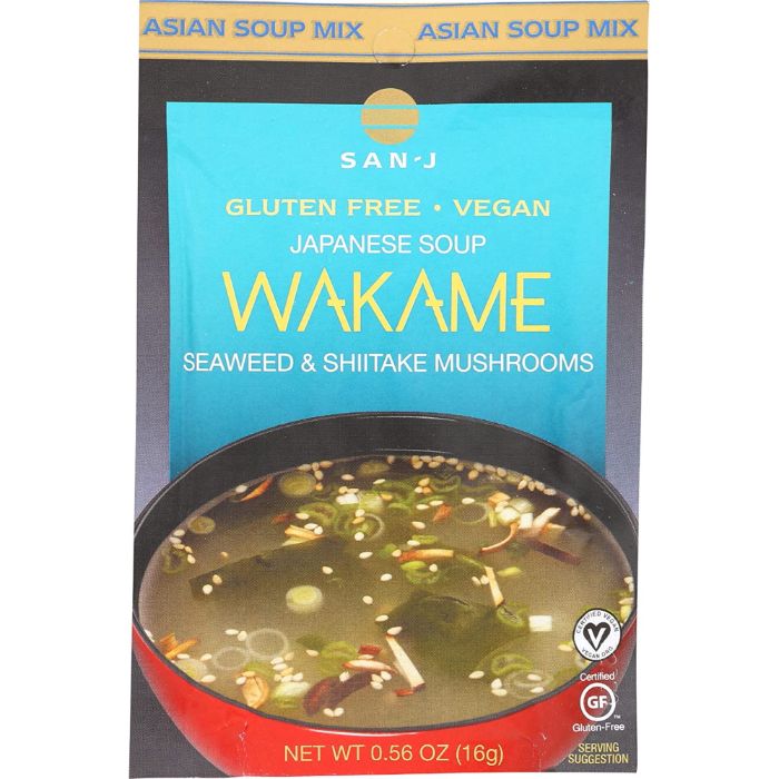 San J - Soup Mix Gluten-Free Wakame 0.56 Oz - Pack Of 36