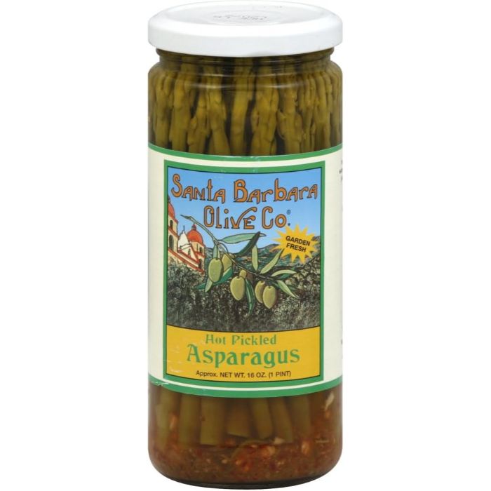 Santa Barbara Asparagus Pickled Hot 15.7 Oz - Pack Of 6