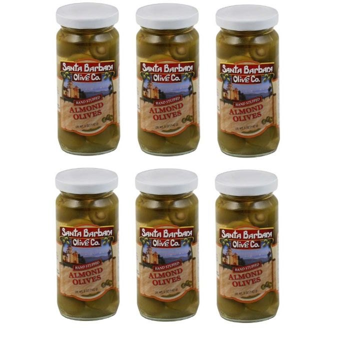 Santa Barbara Olive Stfd Almond Jar 5 Oz - Pack Of 6