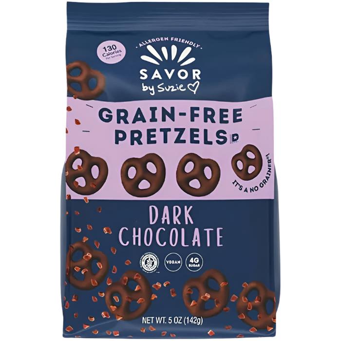 Savor by Suzie - Dark Chocolate Covered Pretzels, 5oz