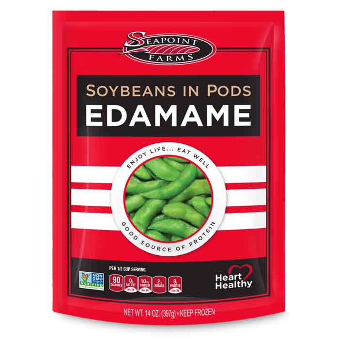 Seapoint Farms - Edamame Soybean Pods, 14oz | Pack of 12