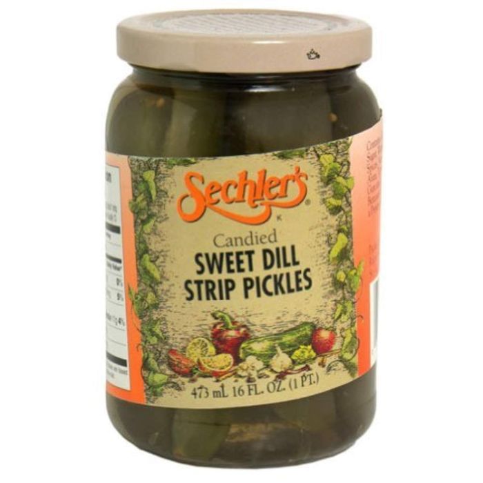 Sechler's Candied Sweet Dill Pickles 16 oz - Pack of 6