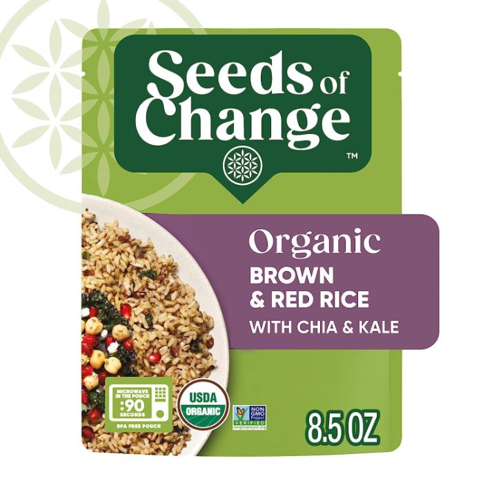 Seeds Of Change Rice Red With Chia Kale 8.5 Oz - Pack Of 12