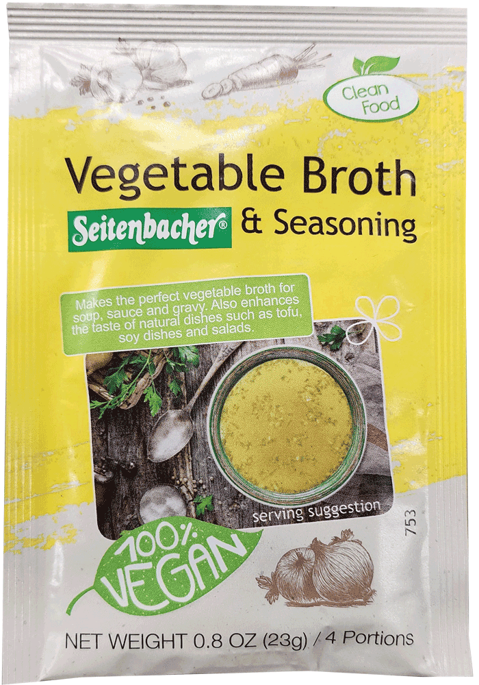 Seitenbacher - Vegetable Broth and Seasoning, 0.8oz packet