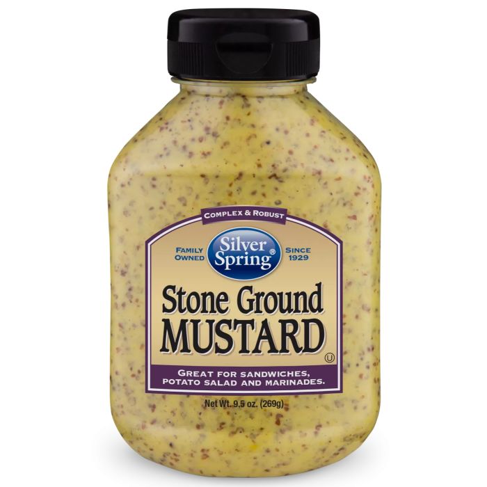 Silver Spring - Mustard Stone Ground, 9.5 OZ - Pack of 9