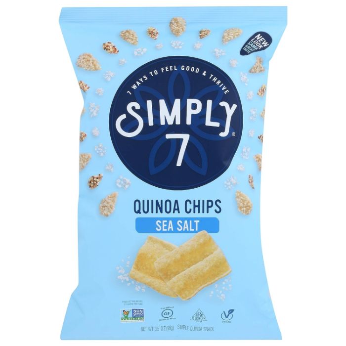 Simply 7 - Chip Quinoa Sea Salt, 3.5 oz - Pack of 8