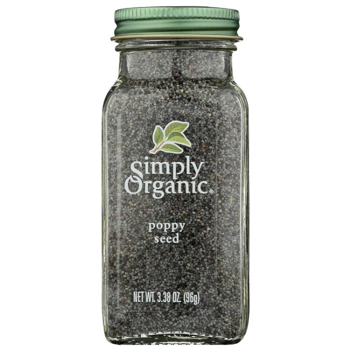 Simply Organic - Poppy Seed Whole Certified Organic, 3.38 Oz - Pack of 6