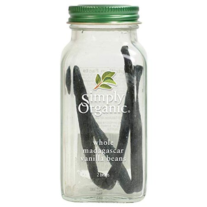 Simply Organic - Vanilla Bean Whole Madagascar 2 Piece - Pack of 6