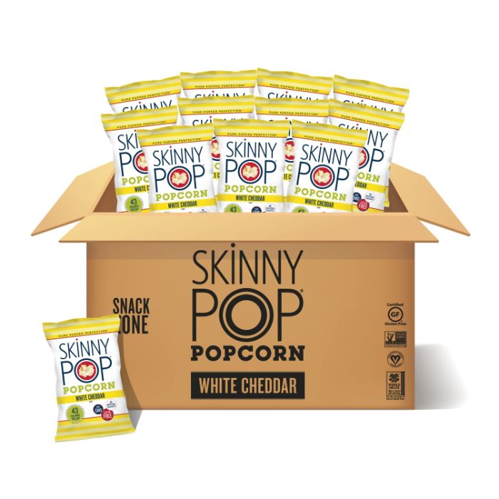 Skinny Pop - Popcorn Snack Size, 1 Oz - Pack of 12