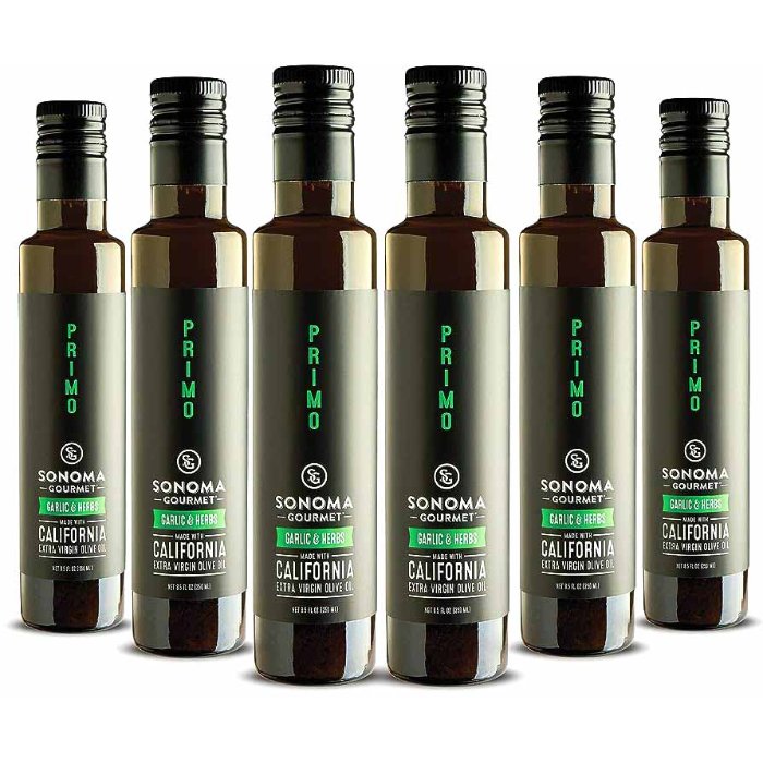 Sonoma Gourmet - Extra Virgin Olive Oil with Garlic and Herb, 8.5 oz - Pack of 6