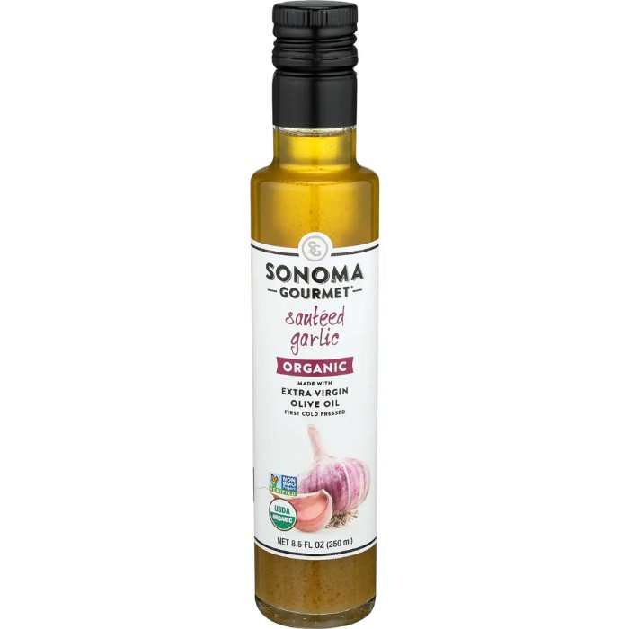 Sonoma Gourmet - Extra Virgin Olive Oil with Garlic, 8.5 oz - Pack of 6