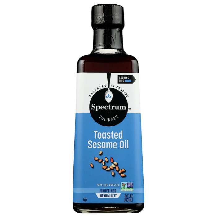 Spectrum Naturals - Oil Sesame Toasted Unrefined, 16 Fo - Pack of 6