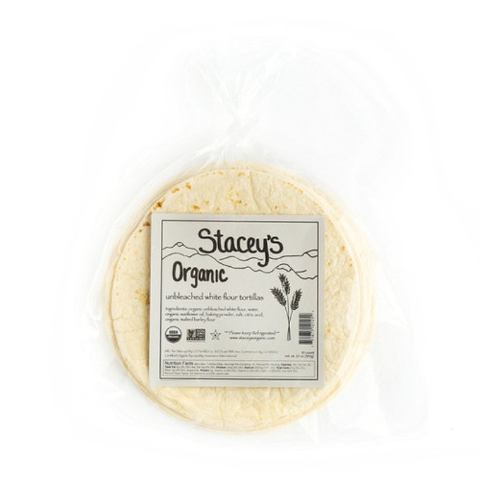 Stacey's Organic White Flour Tortillas 24 Oz - Pack Of 12