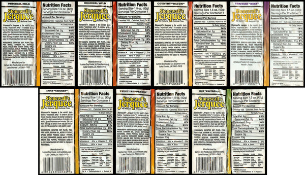Stonewall's Jerquee, 1.5oz. - Multiple Flavors