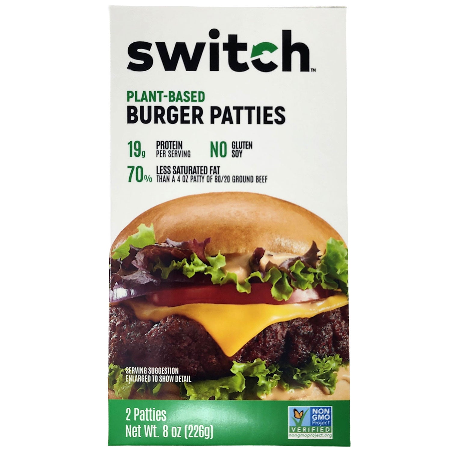 Switch - Plant-Based - Burger Patties, 8oz