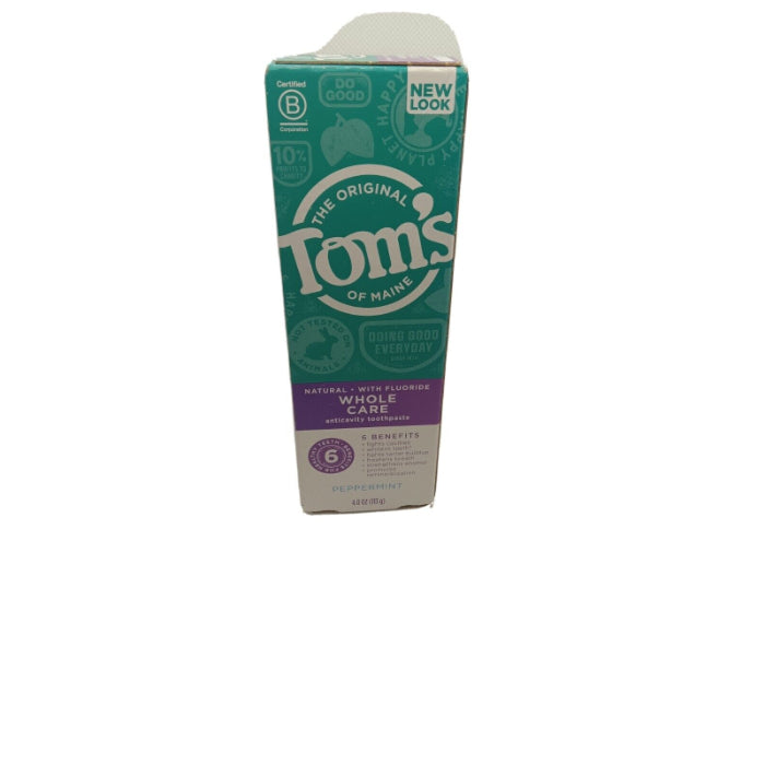 Toms Of Maine Toothpaste Whole Care Peppermint 4 Oz - Pack Of 1