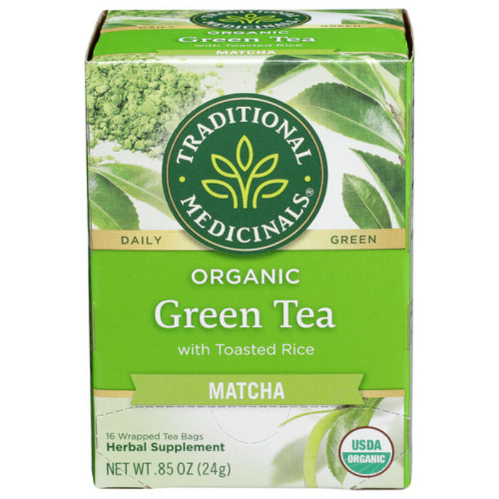 Traditional Medicinals Tea Matcha Toasted Ric 16 Bg - Pack Of 6