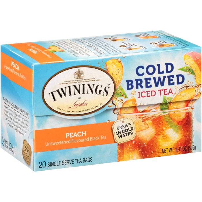 Twining Tea Tea Cold Inf Peach Pasnfr 12 Bg - (Pack of 6)