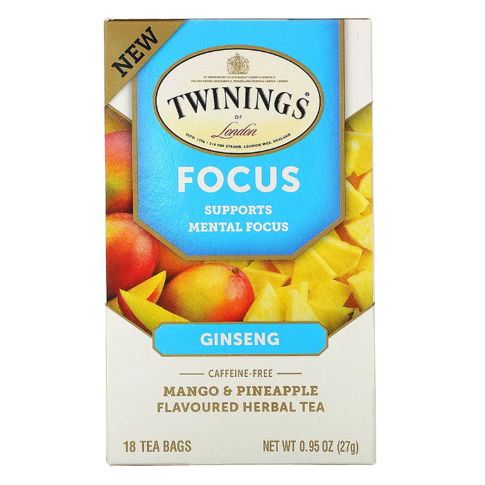 Twining Tea Tea Focus Mango Pineapple 18 Bg - (Pack of 6)