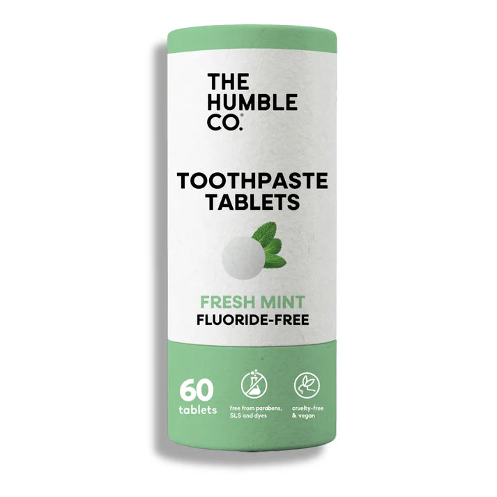 The Humbe Co. - Toothpaste Tablets, Fuoride-Free, Fresh Mint (60-pack)
