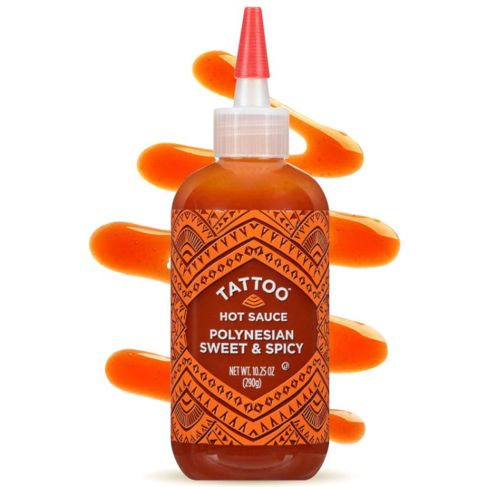 Tattoo Sauce Hot Sweet Spicy Polynesian 10.25 Oz - Pack Of 6