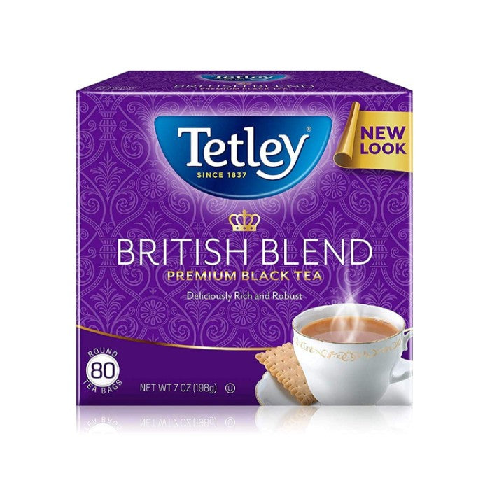 Tetley Tea British Blend 80 Bg - Pack Of 6