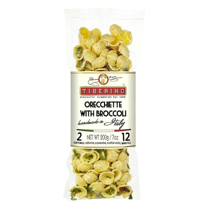 Tiberino Pouch Orecchiette Broccoli 7.5 Oz - Pack Of 10