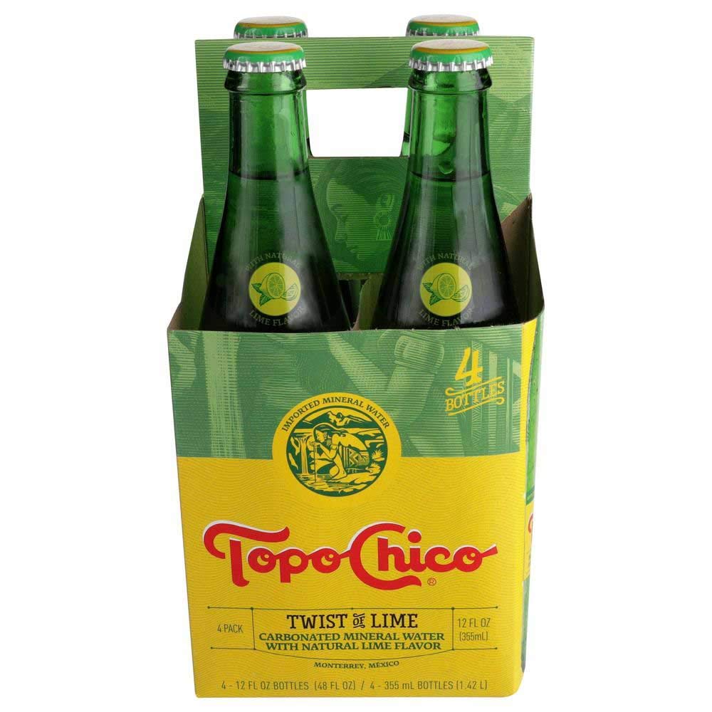 Topo Chico Watr Lime Twst 4p Glass 48 Oz - Pack Of 6