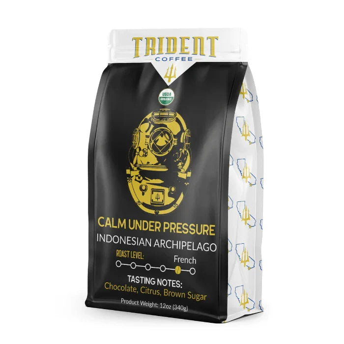 Trident Coffee - Coffee Roasted Calm Under Pressure, 12fo | Pack of 12