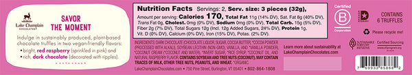 Lake Champlain - Vegan Chocolate Truffles Sampler, 2.2oz