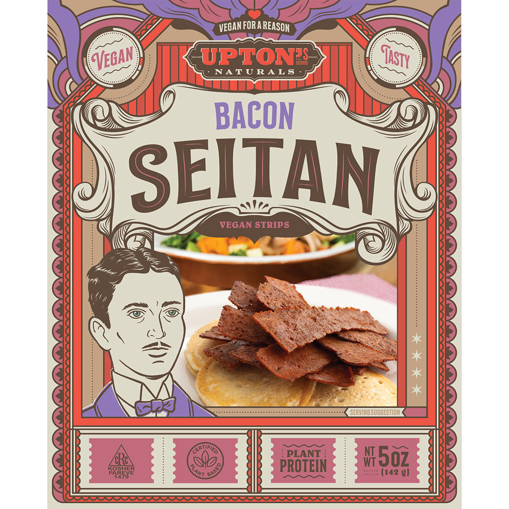 Upton's Naturals - Bacon Seitan Strips, 5oz